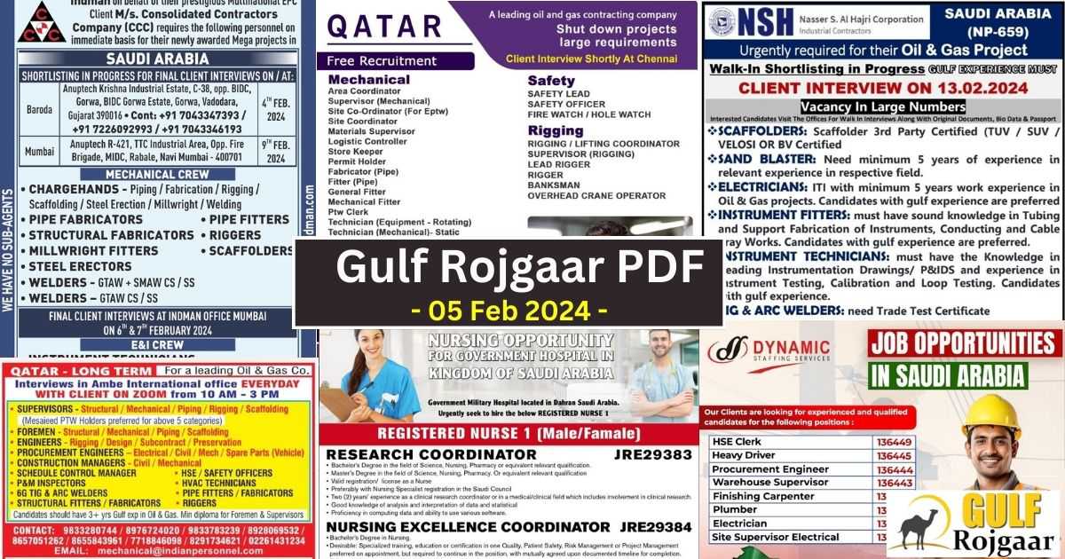 Gulf Job Newspaper - 05 Feb 2024