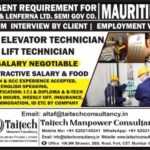 Jobs for Mauritius Elevator Lift Technicians