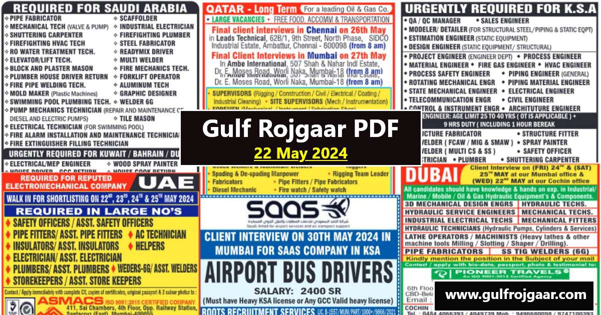 Assignment Abroad Times Newspaper - 22 May 2024