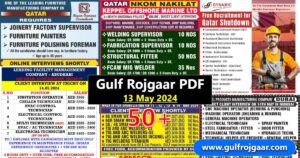 Today Gulf Jobs PDF - 13 May (gulfrojgaar.com)