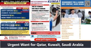 Gulf Vacancies for Saudi Arabia, Kuwait, and Qatar