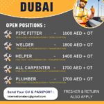 Hiring for Construction Company - Dubai