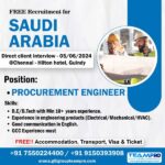 Jobs for Procurement Engineer in Saudi Arabia