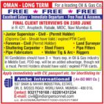 Oman Free Recruitment | Oil & Gas Jobs