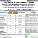 Free Recruitment Oman PDO Oil & Gas