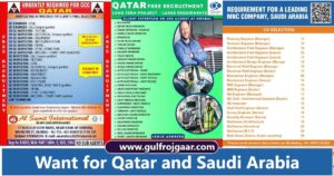 Gulf Free Recruitments Qatar & Saudi Arabia