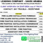 Naffco Jobs Saudi Arabia Fire Fighting Installation Project