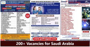 Saudi Arabia job vacancy – 200+ Jobs