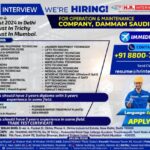 Operation & Maintenance Jobs in Saudi Arabia