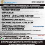 Saudi Arabia Jobs Client Interview on September (Updated)