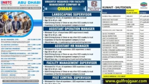 Gulf Job Newspaper | Want for Abu-Dhabi, Oman, Kuwait