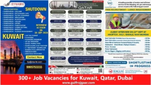 Gulf job Mumbai - Kuwait, Qatar, Dubai - 300+ Vacancies