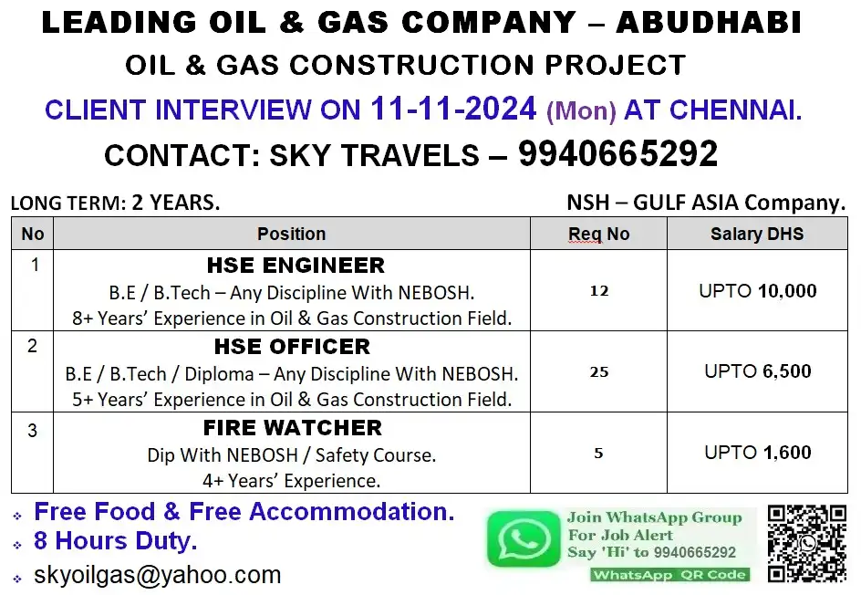 Oil & Gas jobs in Abu-Dhabi (NSH Gulf Asia)