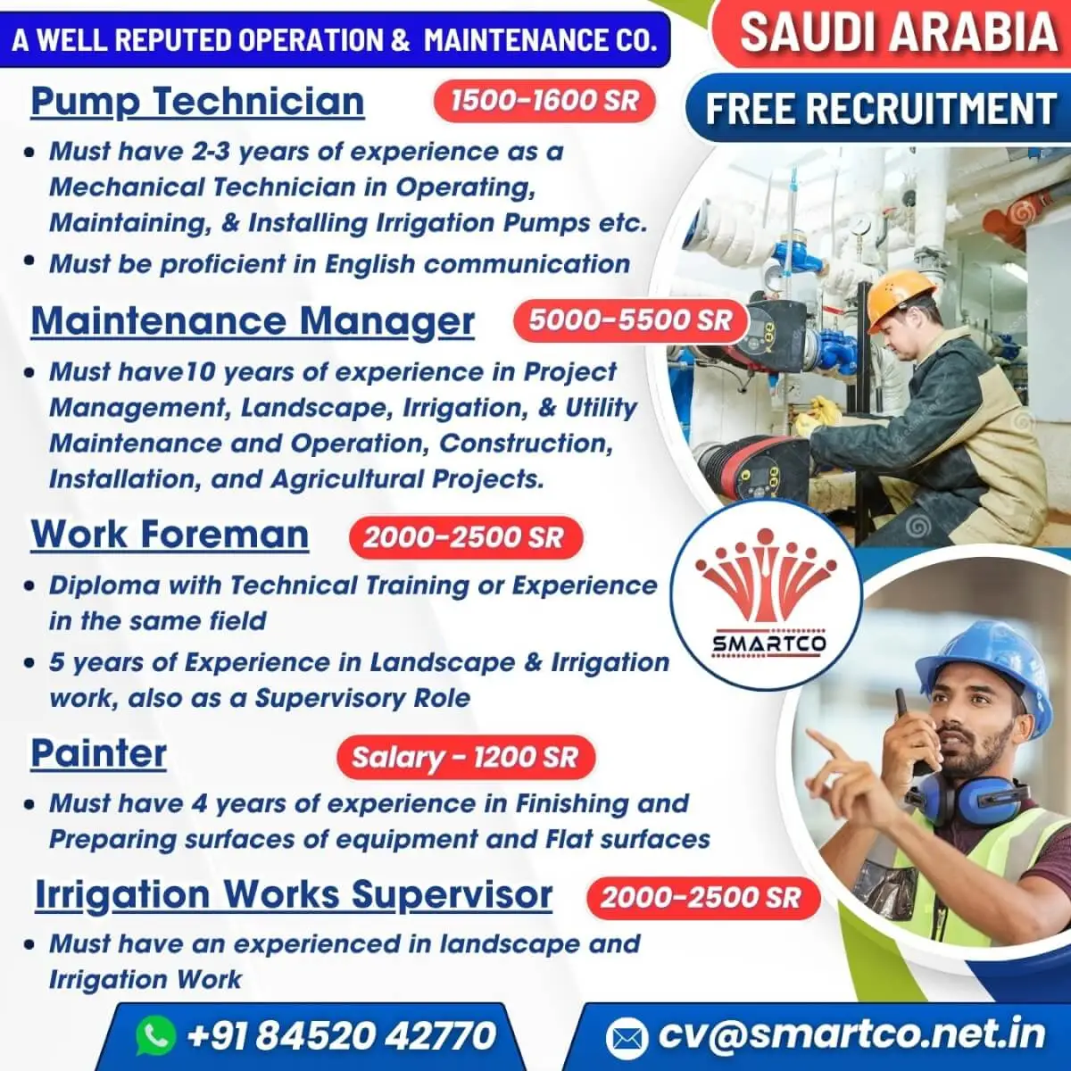 Operation & Maintenance Jobs in Saudi Arabia