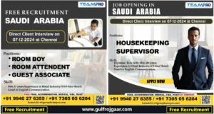 Hospitality Jobs in Saudi Arabia - Free Recruitment