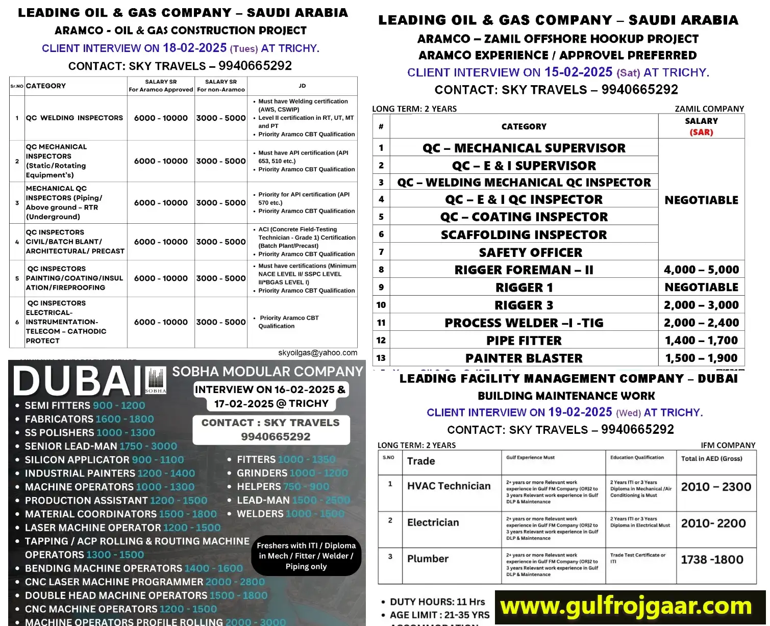 Gulf jobs Dubai & Saudi Arabia jobs