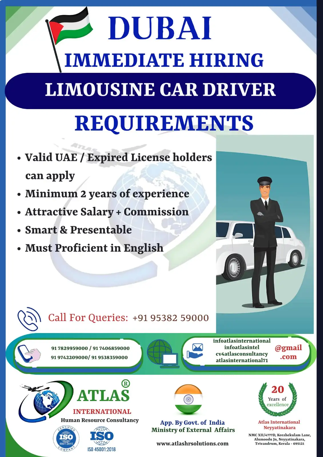 Hiring Limousine Car Drivers for Dubai