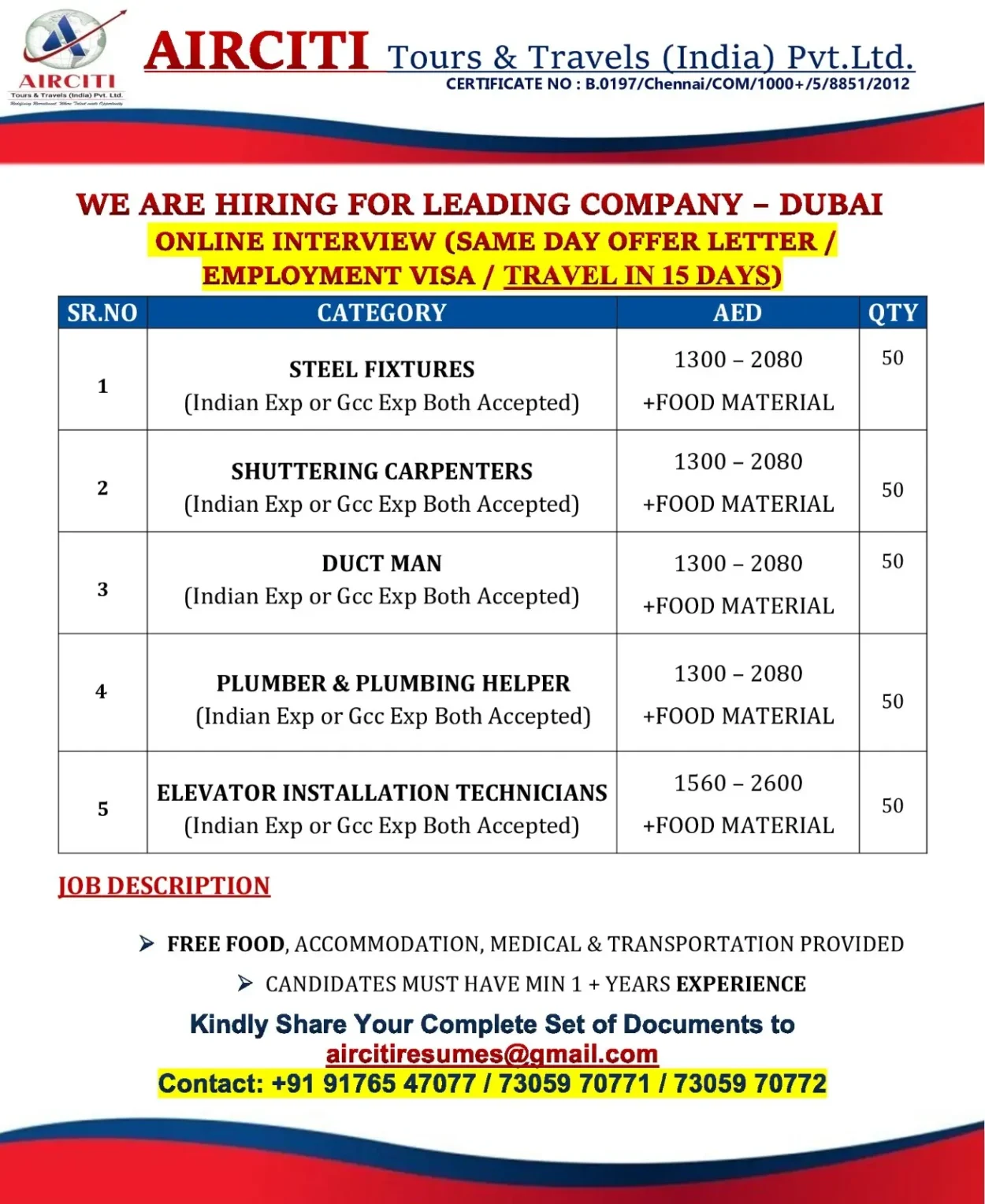 Dubai jobs - 500+ vacancies Online Interview