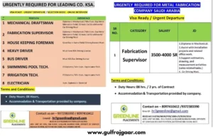 Jobs for Saudi Arabia - Greenline Placements