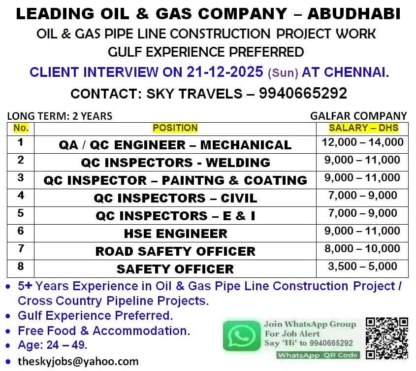 OIL & GAS PIPELINE PROJECT (GALFAR COMPANY)