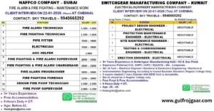 Gulf Want for Dubai & Kuwait - Chennai Interview