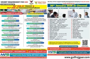 Job openings for UAE and Saudi Arabia - 100+