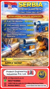 Serbia Job Requirement – Long Term Project