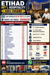 Etihad International Hospitality Abu Dhabi Jobs