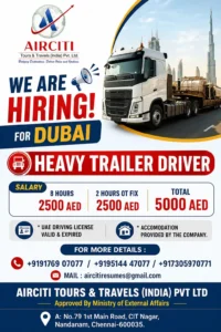 Heavy Trailer Driver Jobs in Dubai