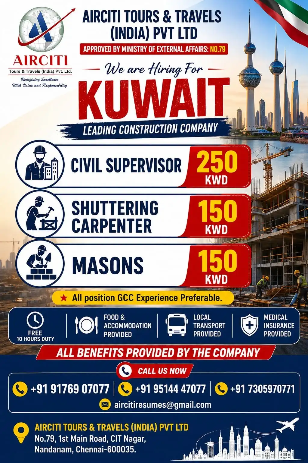Hiring for UAE & Kuwait