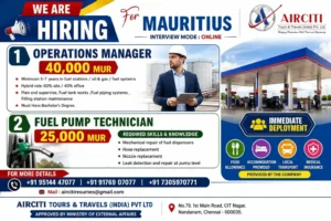 Mauritius Job Openings - Operations Manager & Fuel Pump Technician