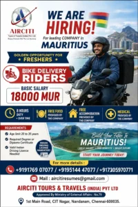 Mauritius Jobs – Bike Delivery Riders