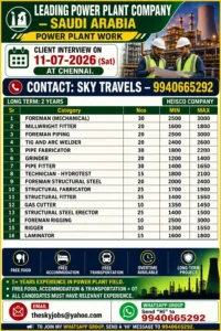 Gulfwalkin Saudi Arabia Power Plant HEISCO Company Recruitment