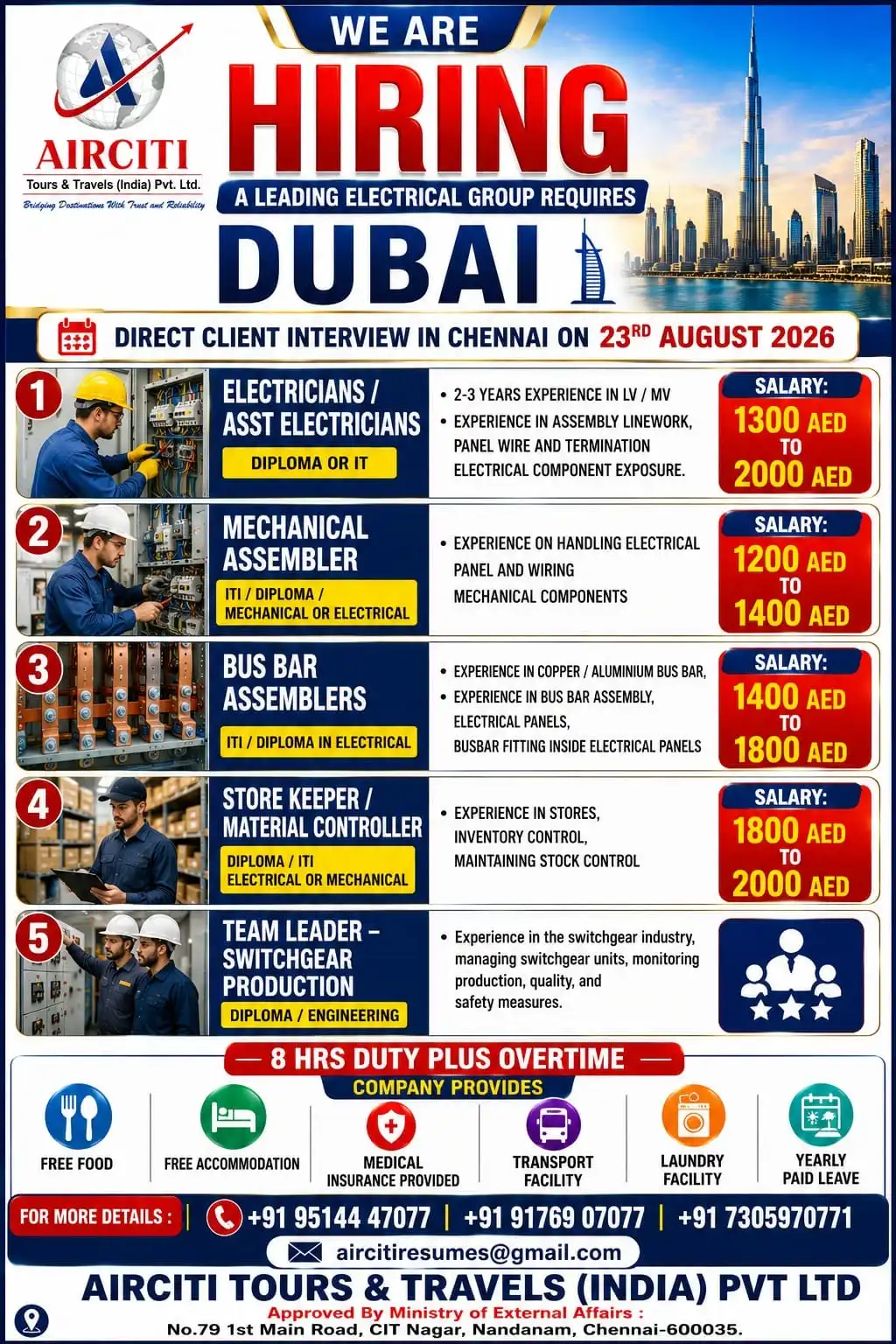 Dubai Job Vacancies