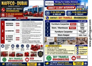 Dubai Recruitment – Naffco & Sobha Company