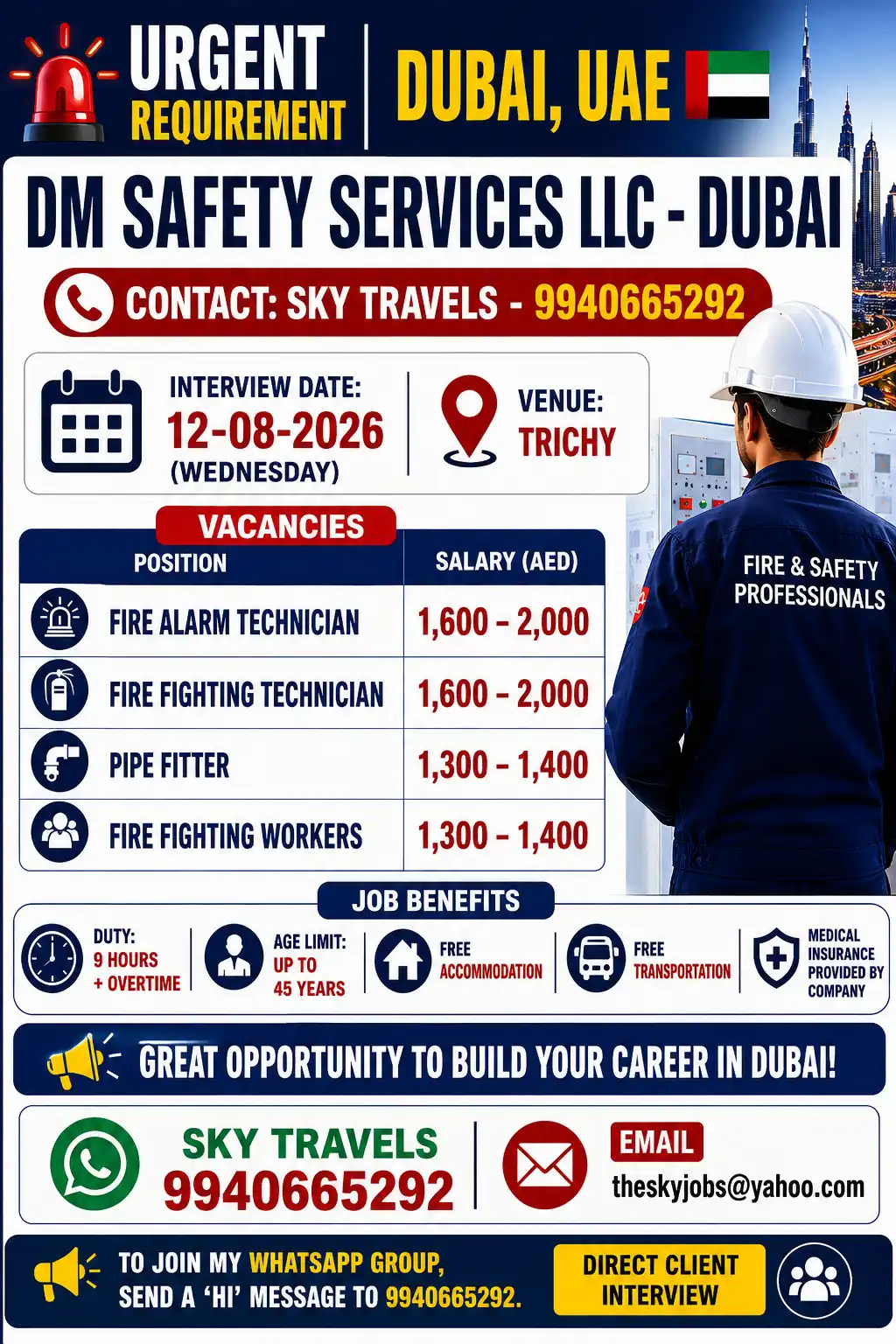 Saudi Arabia and Dubai jobs Dubai – Fire & Safety Jobs