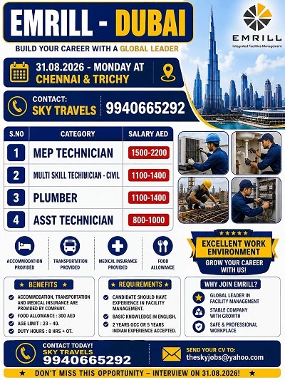 EMRILL – Dubai Jobs