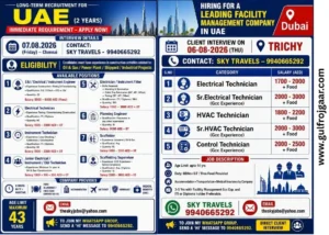 UAE job opportunities - Oil & Gas & Facility Management
