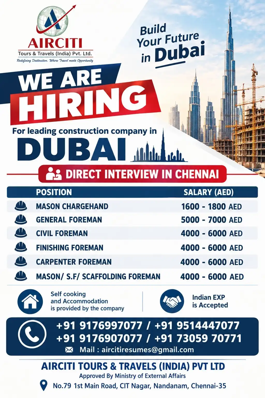 Dubai and Kuwait construction jobs Dubai and Kuwait construction jobs