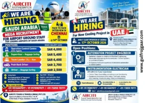 Gulf Jobs Hiring for Saudi & UAE