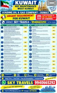 Kuwait KOC Maintenance Jobs - 200+ Vacancies