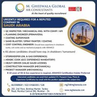 Gulfwalkin Required for a reputed Company in Saudi