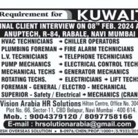 Kuwait Jobs for Indian Freshers - Client interview