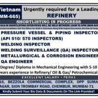 Refinery Jobs Hiring for a leading project in Vietnam