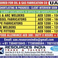 UAE Jobs Hiring for Oil & Gas Fabrication Company